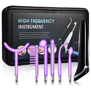 Upgrade High Frequency Facial Wand Anti-Aging Hairgrowth Portable Glass Wand